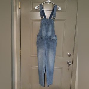 Wallflower Denim Dungaree Jumpsuit Womens Size S Overalls Front Pocket